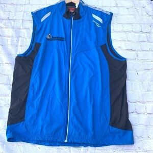 Saucony Ethereal Full Zip Athletic Reflective Running Vest size XL